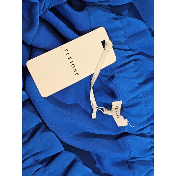 ALK Women's Large Petite Pleione Off Shoulder Shift Mini Dress Ruffle Collar NEW - Picture 7 of 10